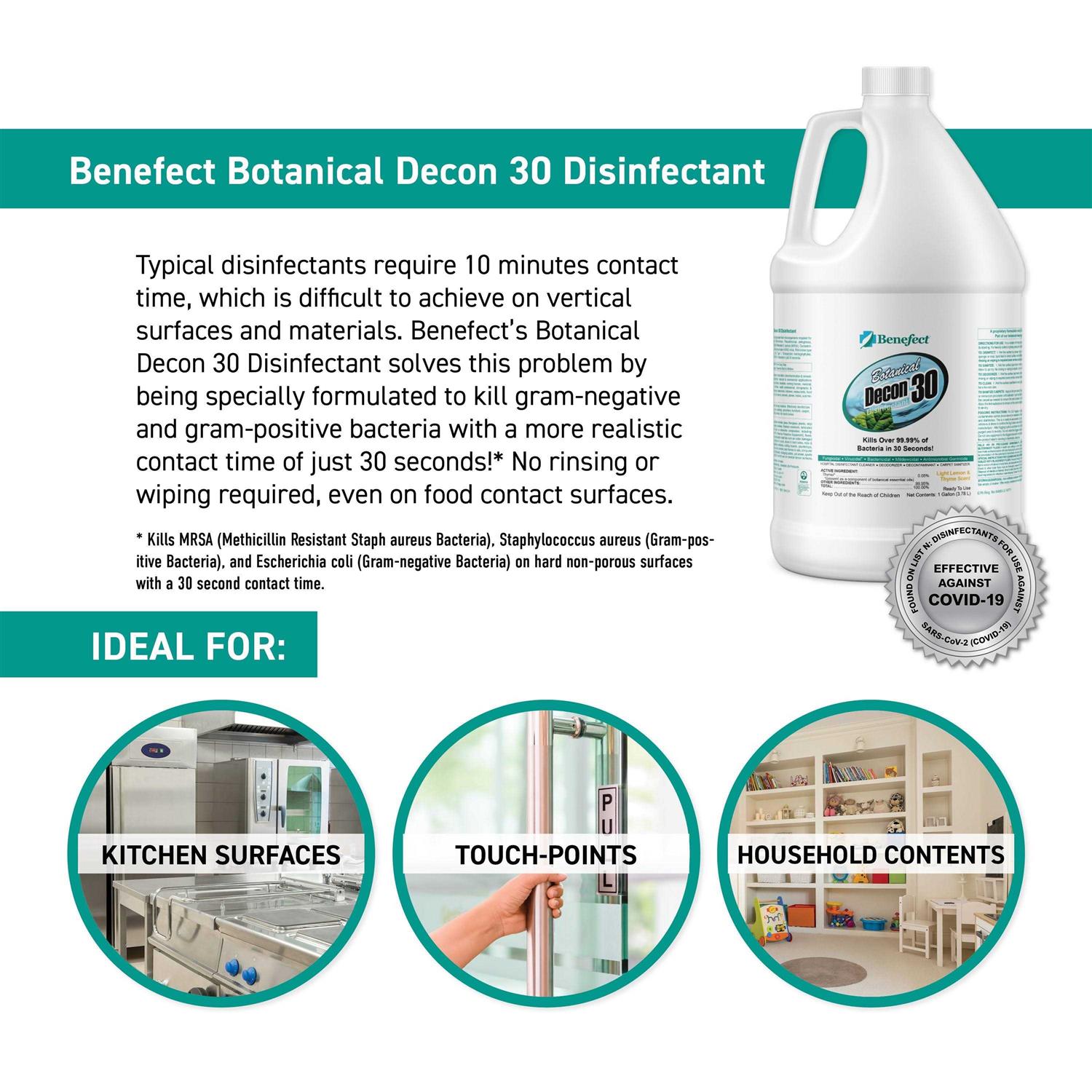 Benefect Botanical Decon 30 Disinfectant Cleaner - Image 3