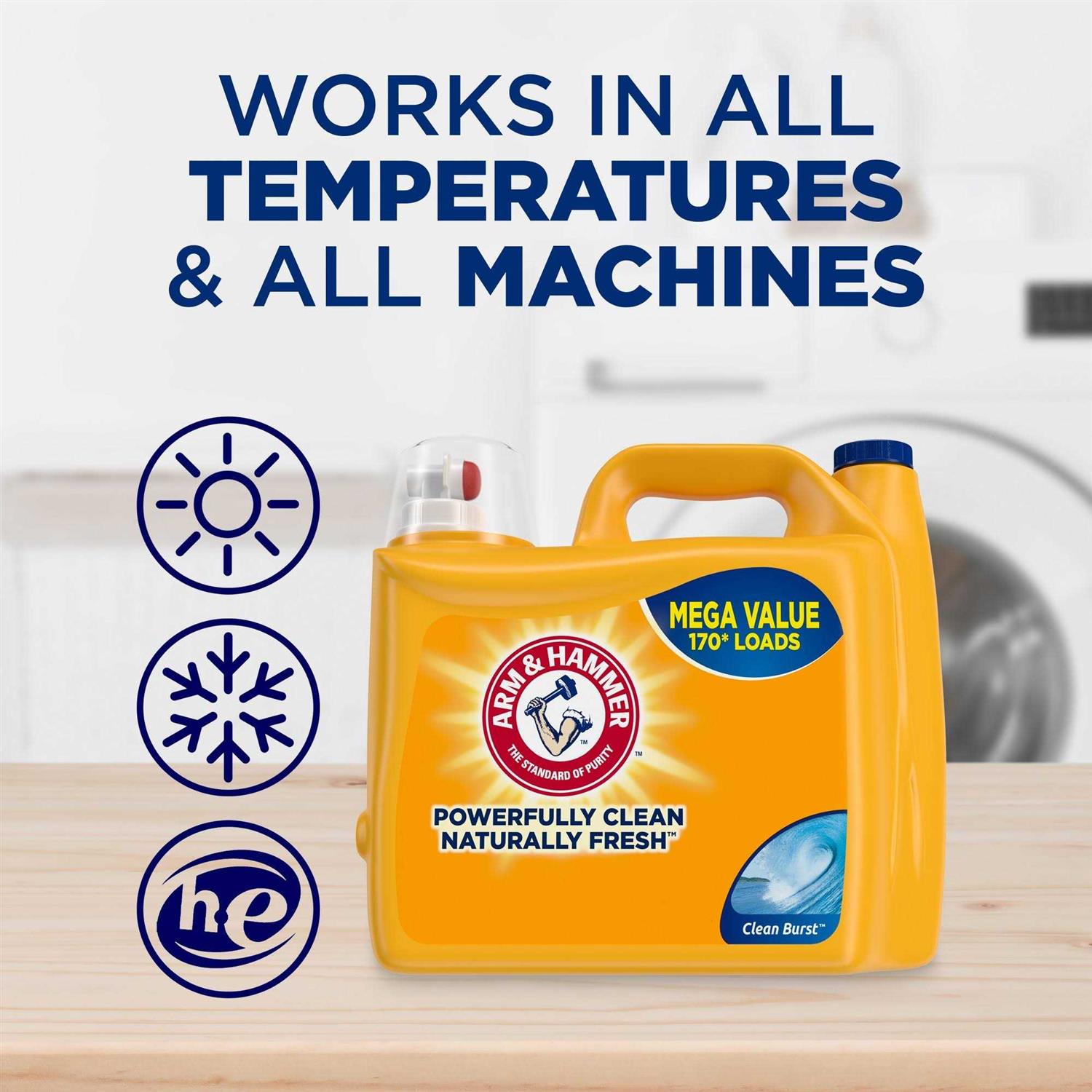 Arm & Hammer Clean Burst Liquid Laundry Detergent - Image 5