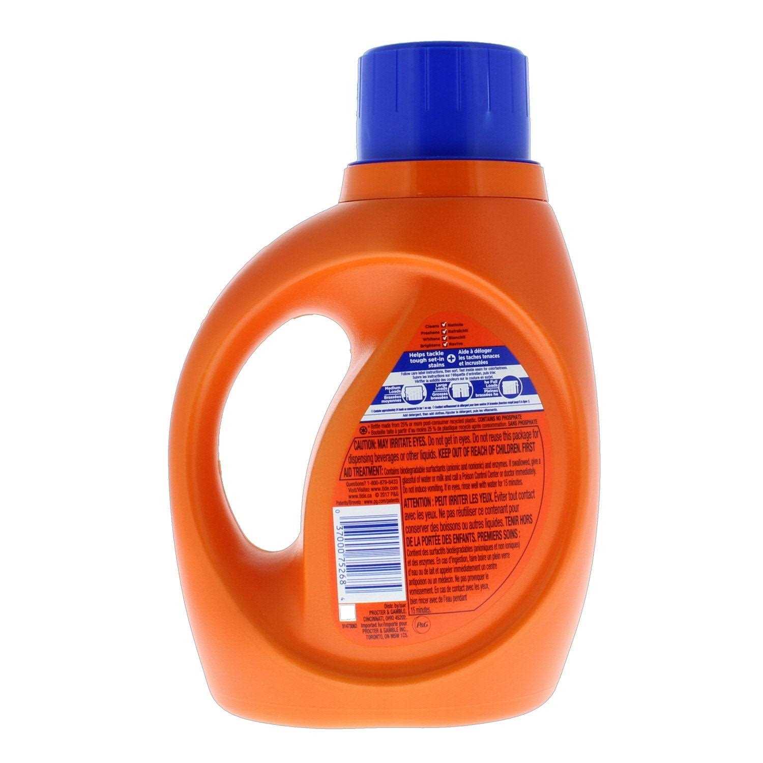 Tide Laundry Detergent Liquid Ultra Oxi - Image 3