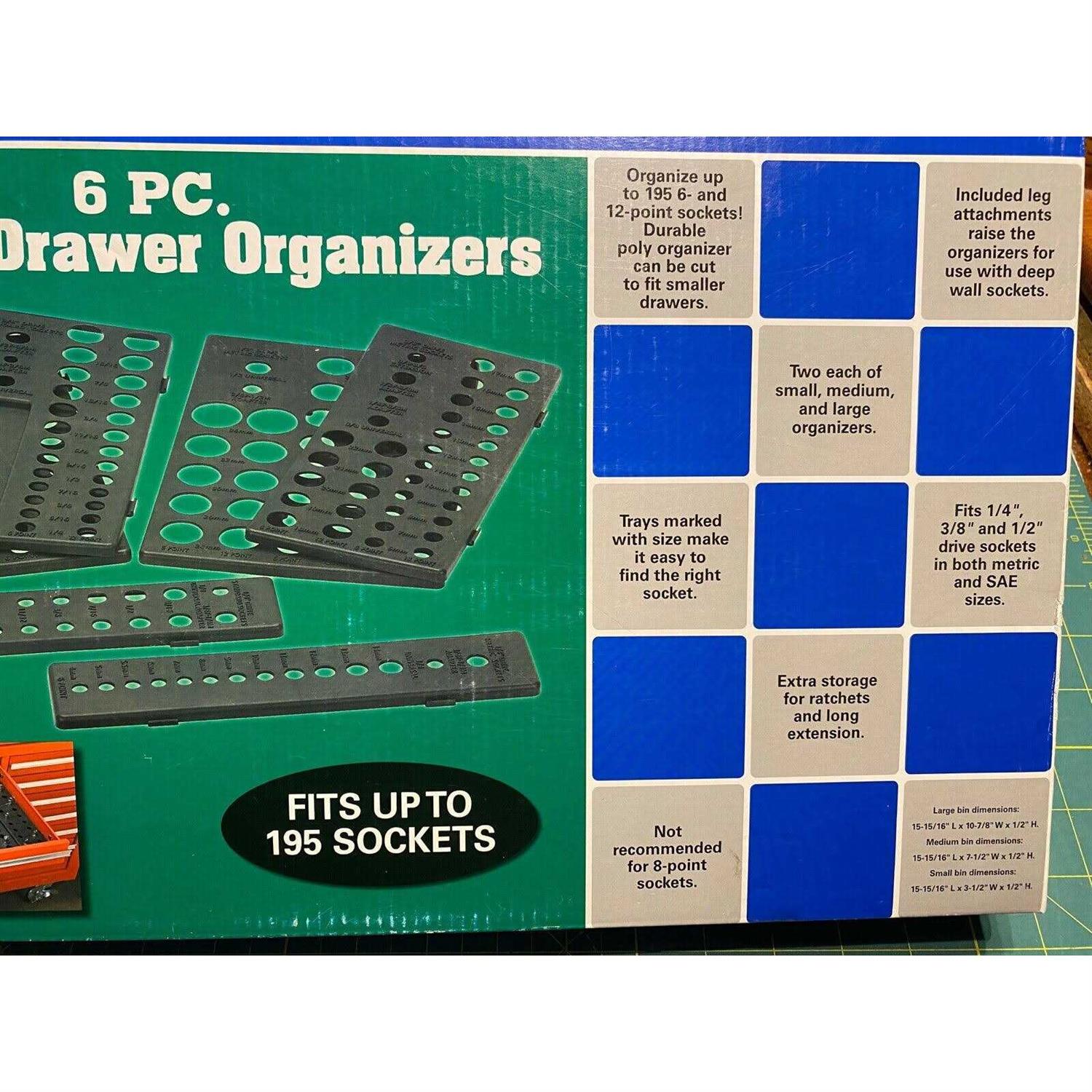 sonny Battery shop 6 Piece Socket Drawer Organizers for up to 195 sockets! Worldwide Shipping! - Image 4