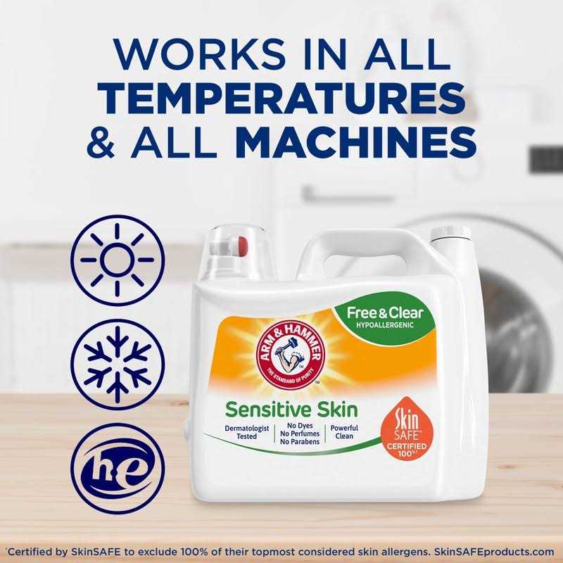 Arm & Hammer Sensitive Skin Free Clear Laundry Detergent - Image 3