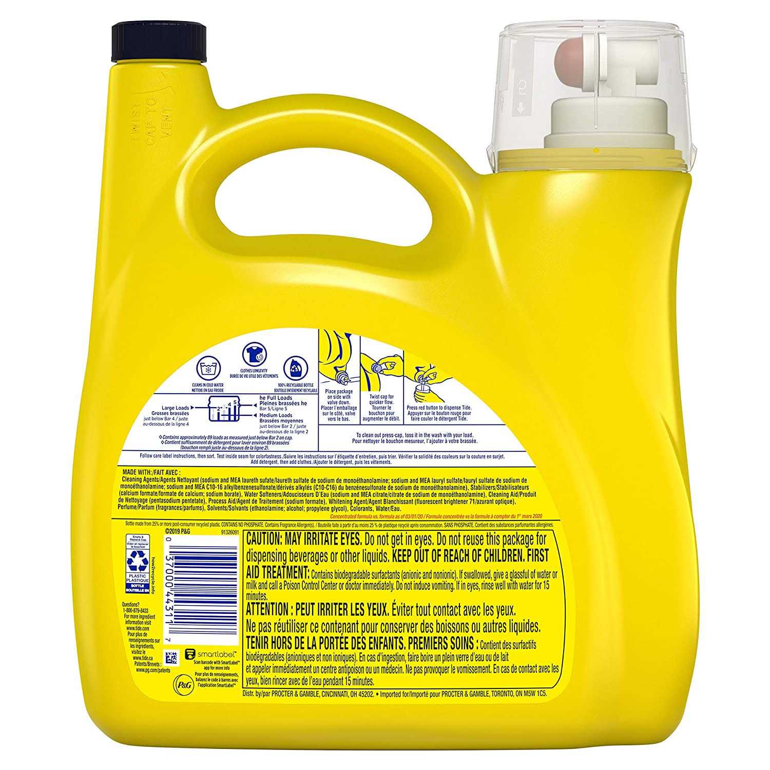 Tide Simply Clean & Fresh Liquid Laundry Detergent - Image 3