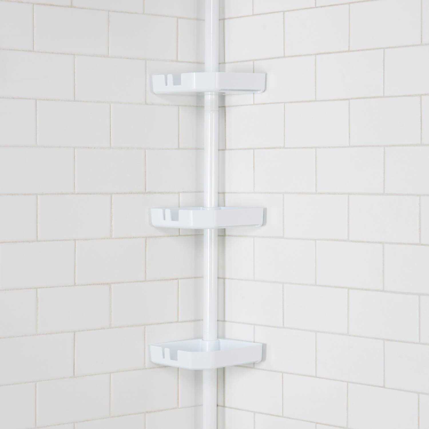 Bath Bliss 4 Tier Tension Corner Shower Organizer Caddy - Image 4