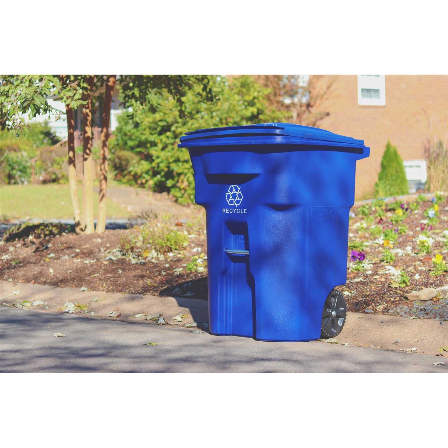 Toter 96 gal. Polyethylene Wheeled Recycling Bin - Image 5