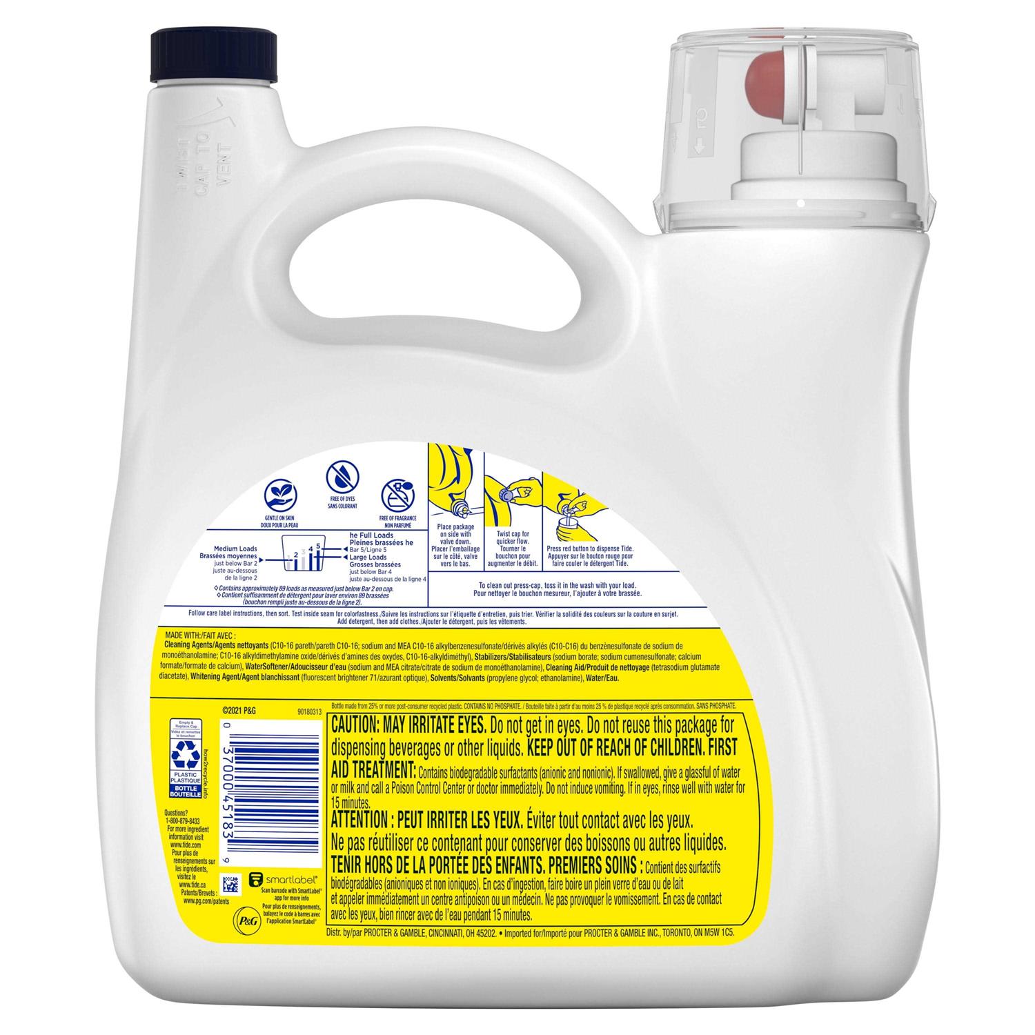 Tide Simply Free Sensitive Liquid Laundry Detergent - Image 5