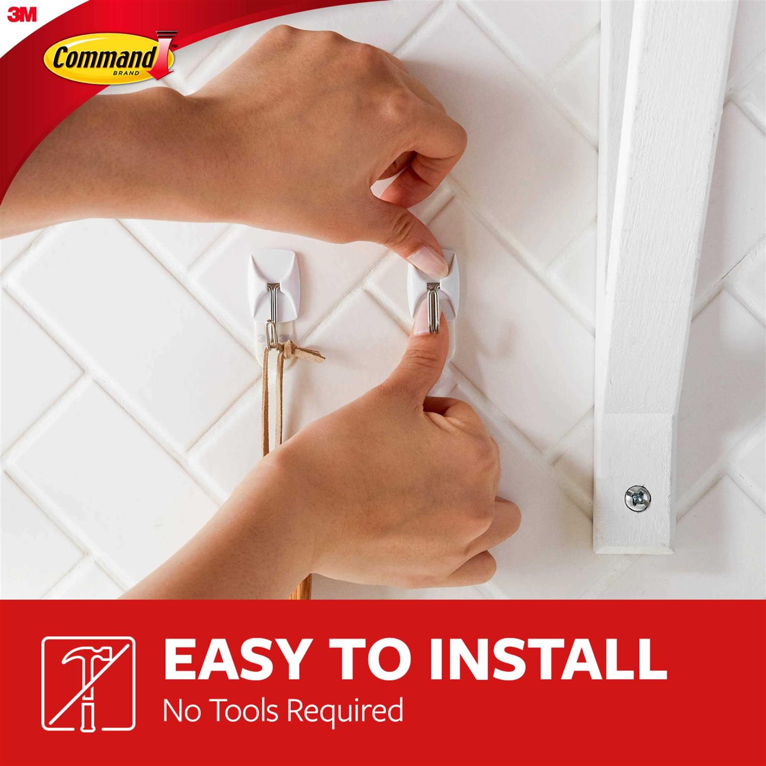 Command Small Wire Toggle Hooks White - Image 5