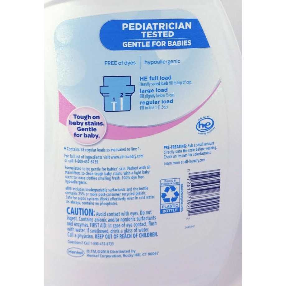 All Liquid Laundry Detergent Gentle for Baby - Image 3