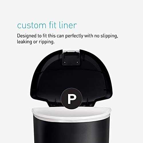 simplehuman Semi-Round Plastic Step Trash Can - Image 3