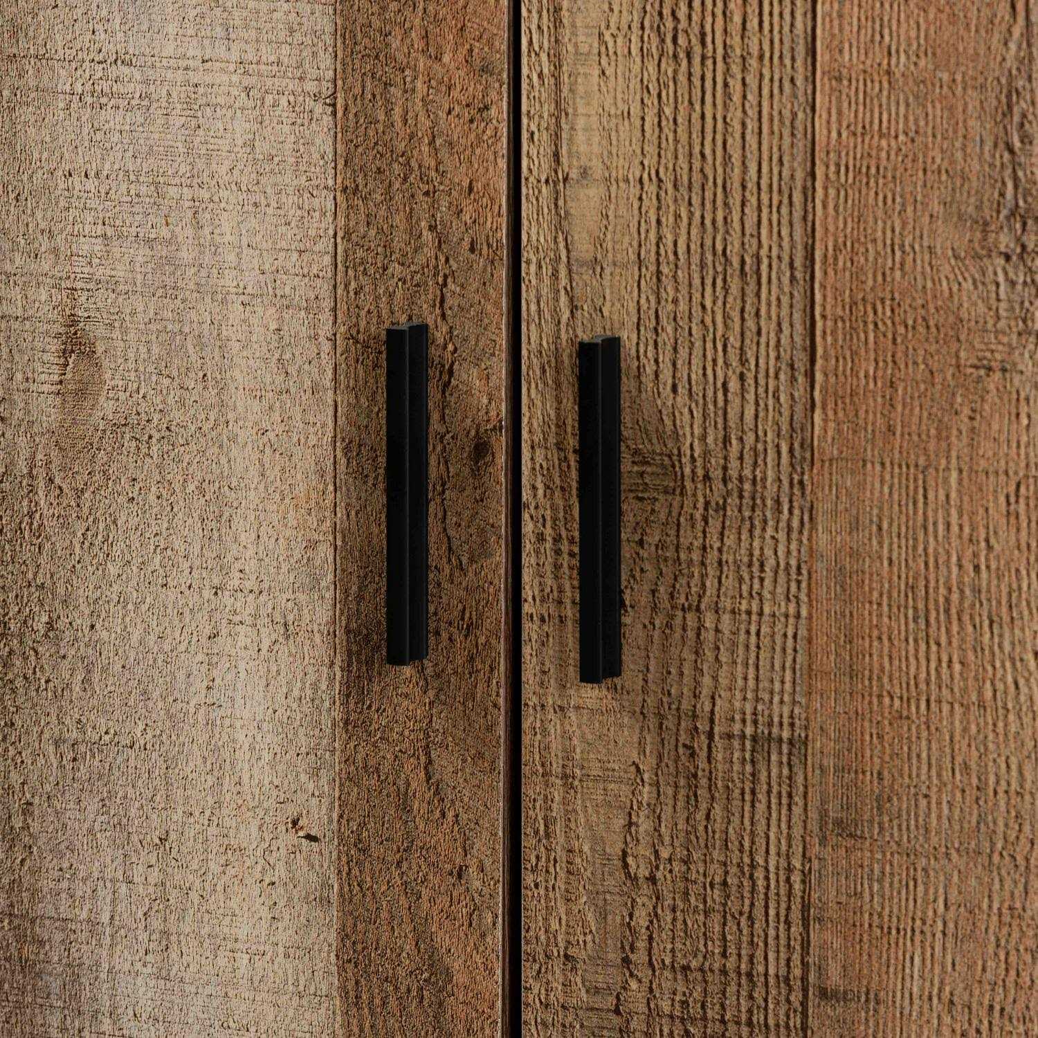 Baxton Studio Cyrille Modern Farmhouse Rustic Finished Wood Shoe Cabinet - Image 3