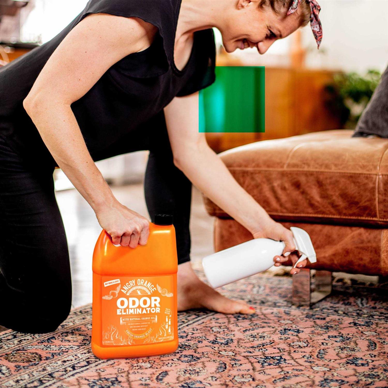 Angry Orange Pet Odor Eliminator for Strong Odor Citrus Deodorizer for Strong Dog or Cat Pee Smells on Carpet - Image 3