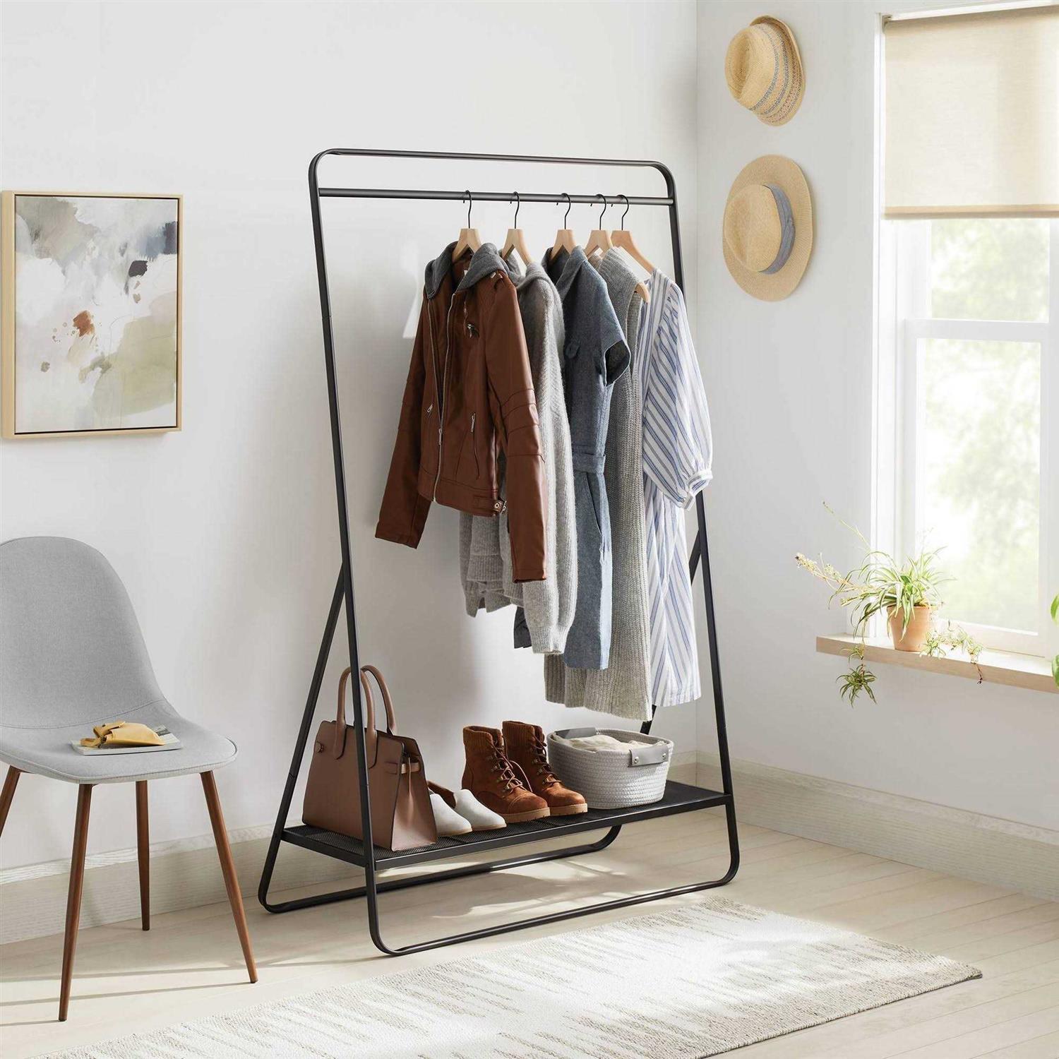 Brightroom Metal Garment Rack Black - Image 3