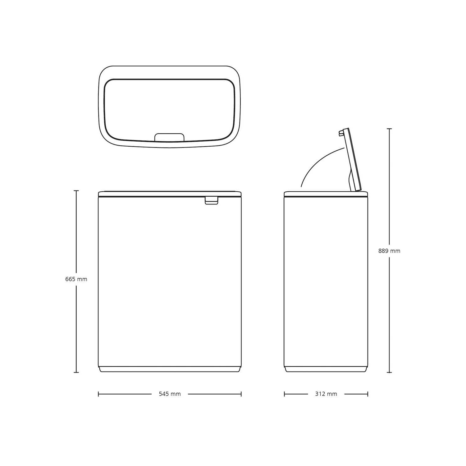 Brabantia Bo Touch Bin XL - Image 4