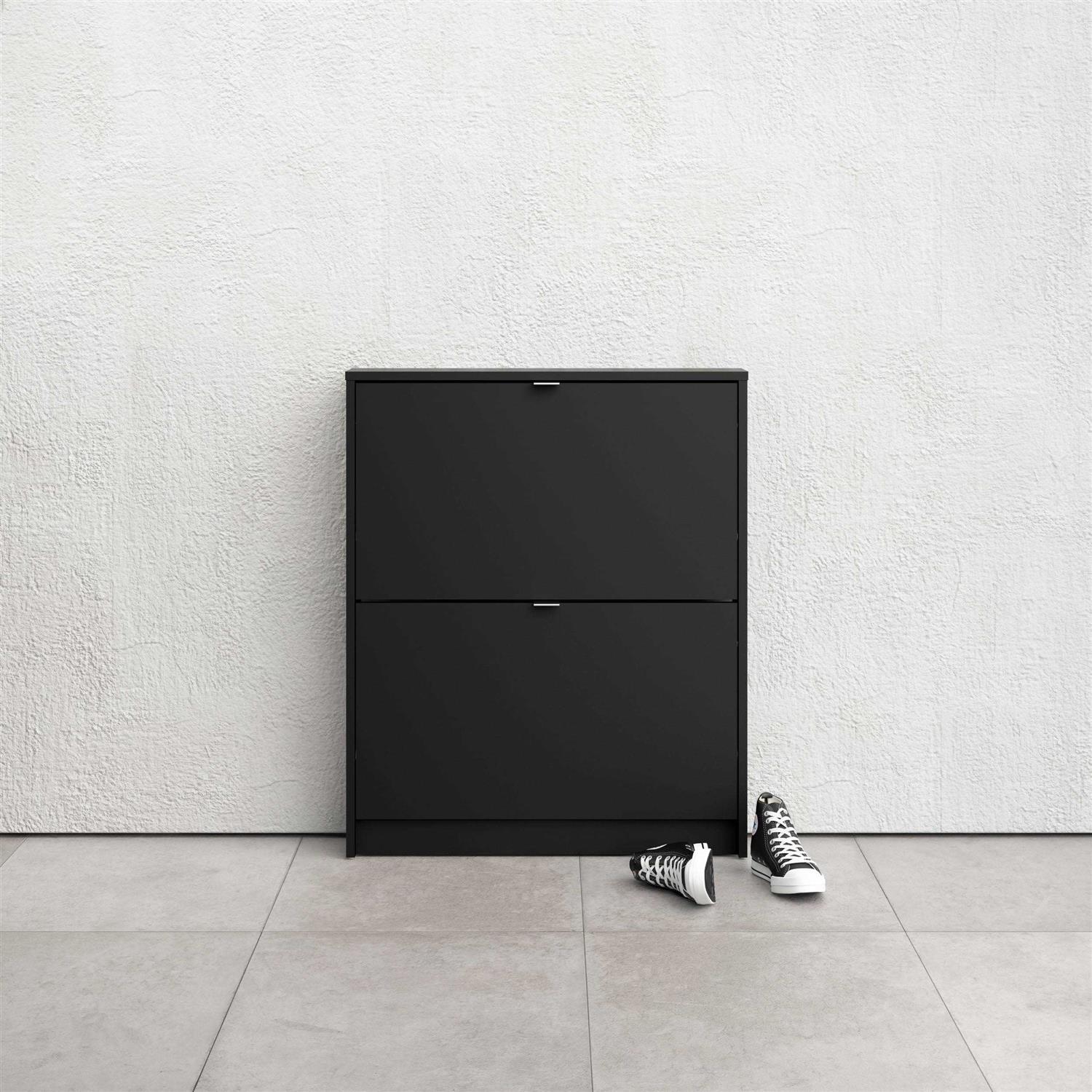 Tvilum Bright 2 Drawer Shoe Cabinet - Image 4