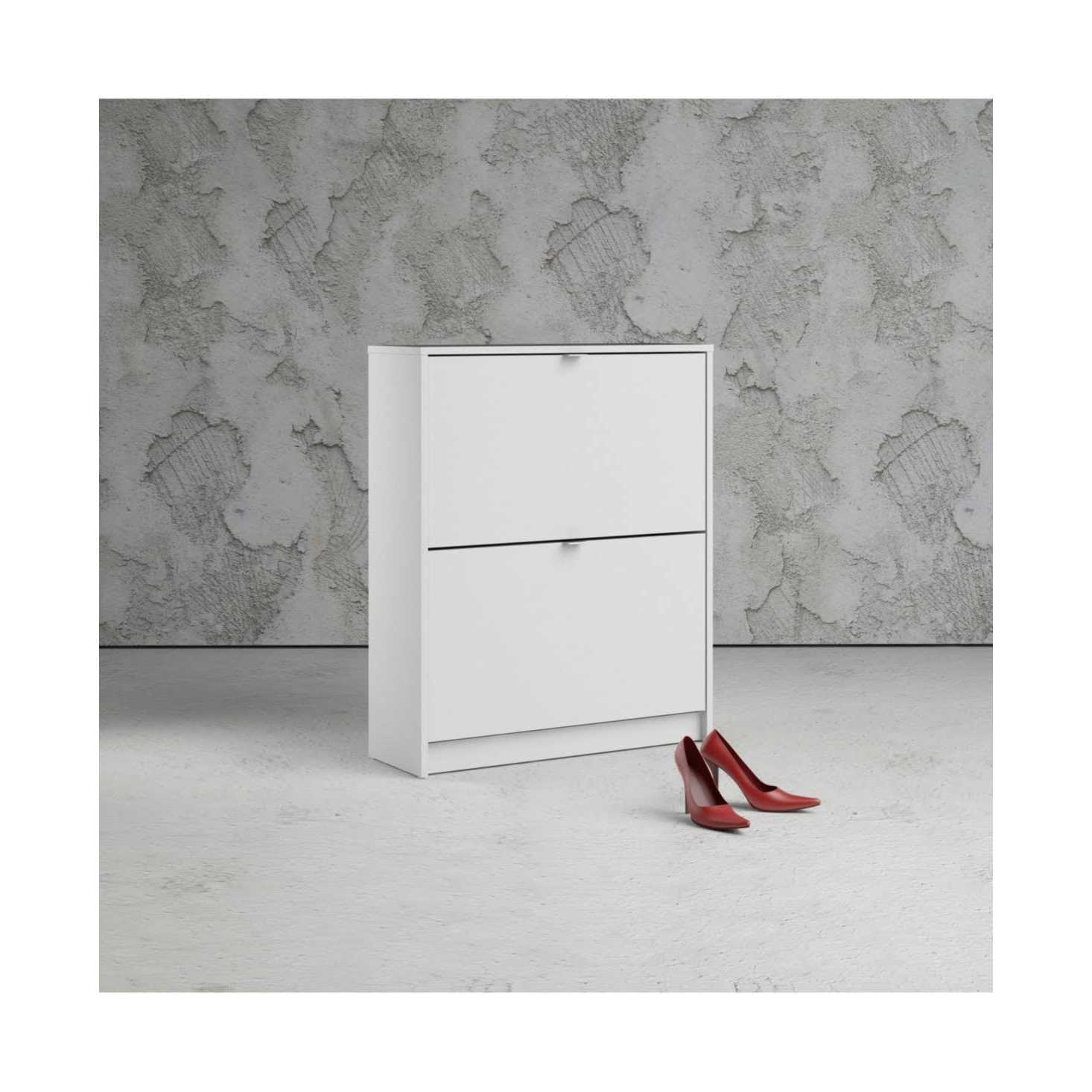 Tvilum Bright 2 Drawer Shoe Cabinet - Image 4