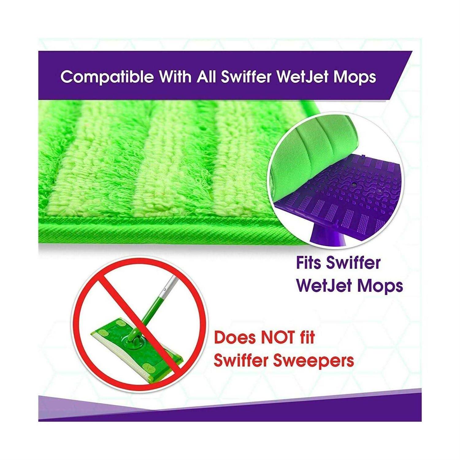 Turbo Microfiber Reusable Mop Pads Fit Swiffer WetJet 12 Inch - Image 5