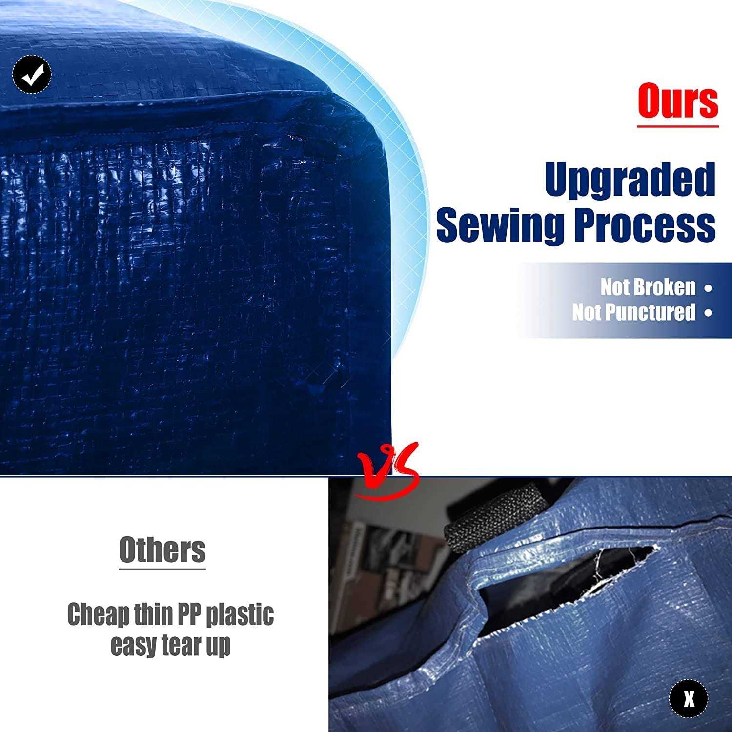 Cosy Family Heavy Duty Extra Large Moving Bags with Backpack Straps - Image 4