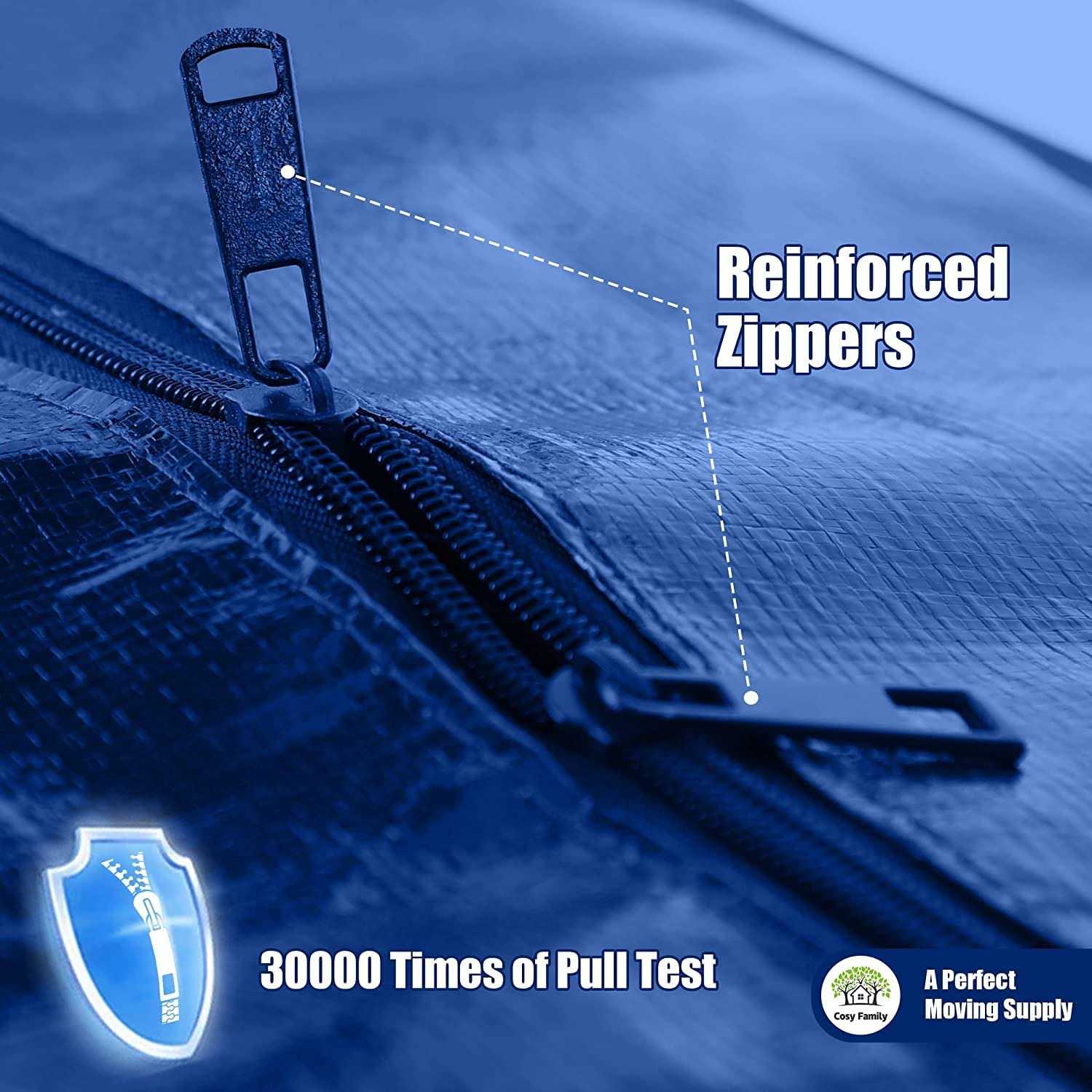 Cosy Family Heavy Duty Extra Large Moving Bags with Backpack Straps - Image 5