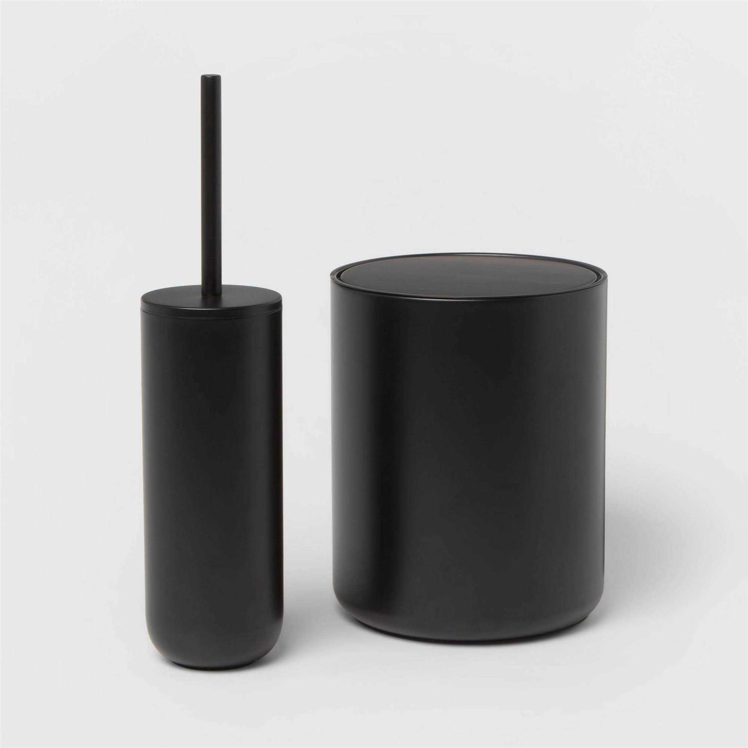 Threshold Metal Waste Can Black - Image 3