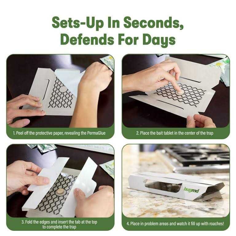 Bugmd Indoor Cockroach Killer & Roach Trap Sticky Insect Spider Cricket Control for Home - Image 3