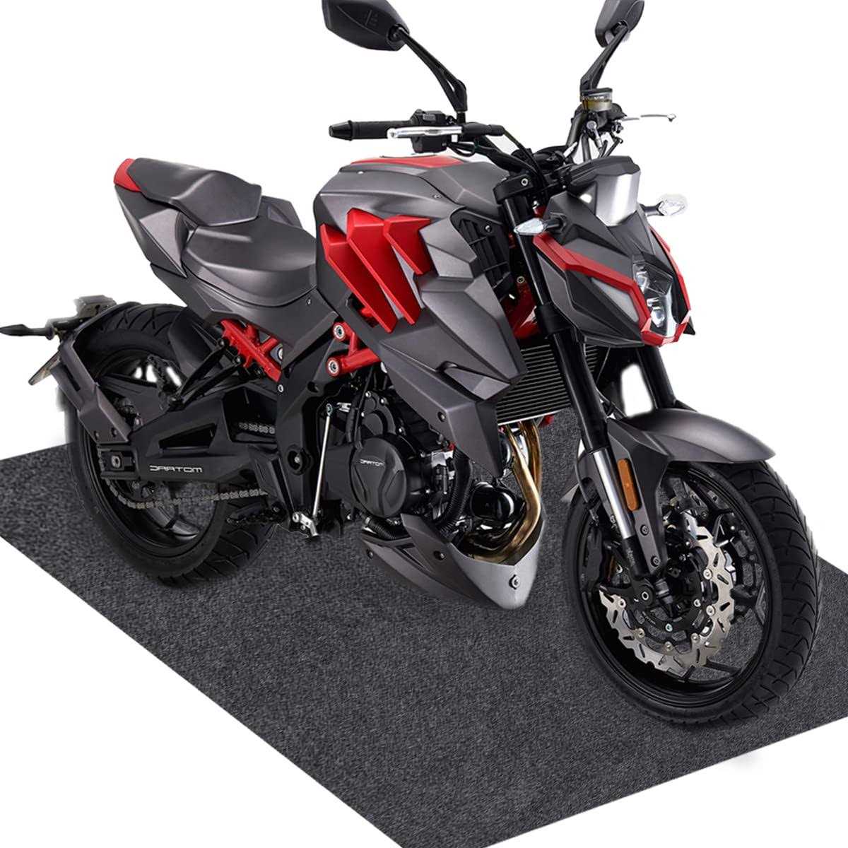 JOMMIE CHEN 36X60 Iches Garage Floor Mat for Under Car Waterproof Rubber Backing Layer Absorb Liquid Oil Drip Pan Includes Double-Sided Glue - Image 3