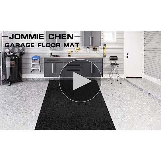 JOMMIE CHEN 36X60 Iches Garage Floor Mat for Under Car Waterproof Rubber Backing Layer Absorb Liquid Oil Drip Pan Includes Double-Sided Glue - Image 4