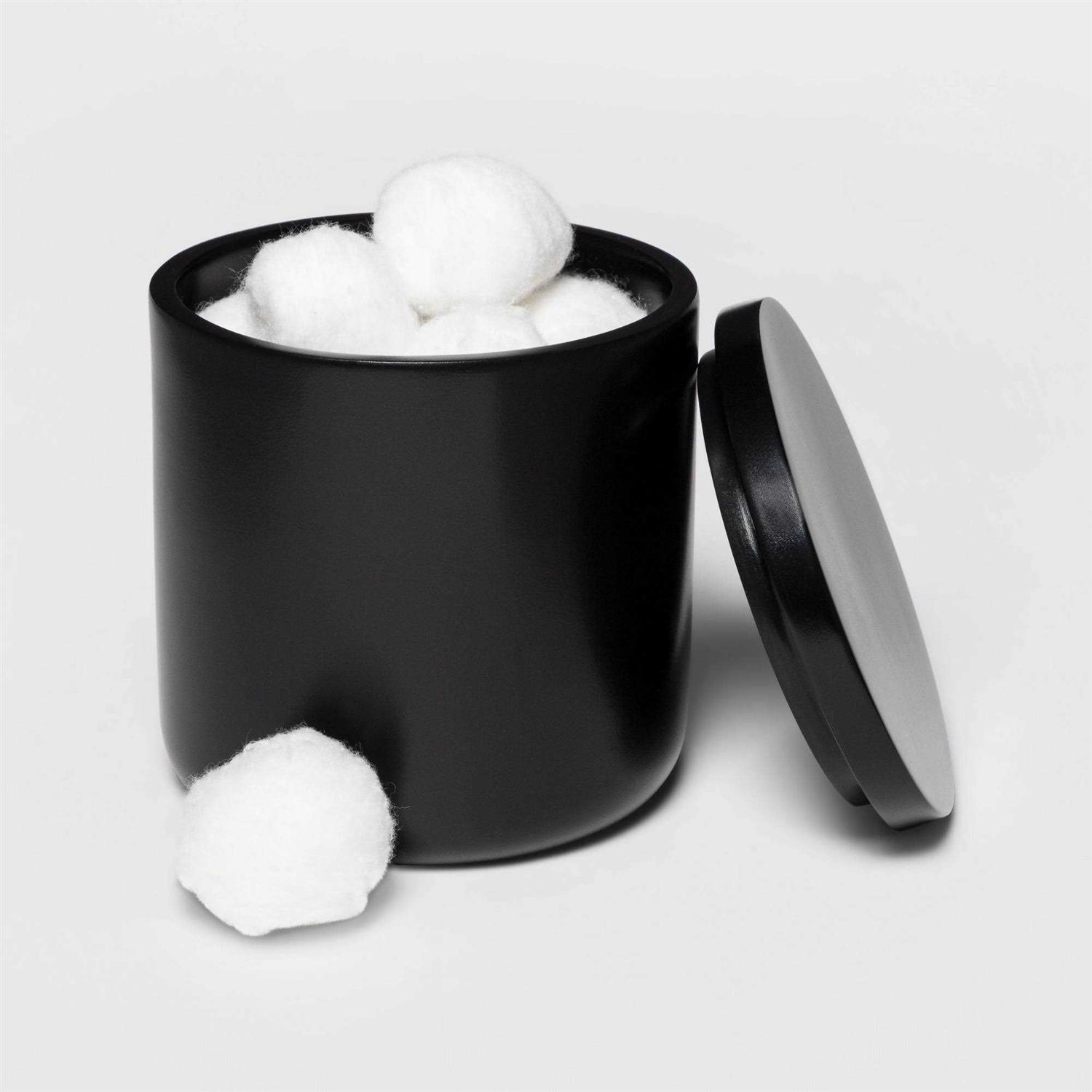 Threshold Modern Bath Canister Black - Image 4