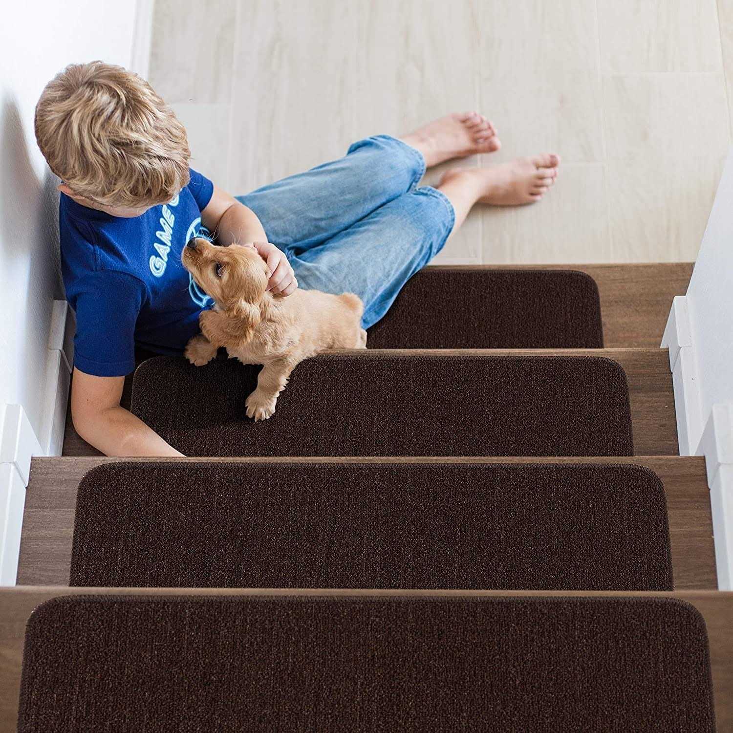 Beverly Rug Indoor Non Slip Carpet Stair Treads - Image 4