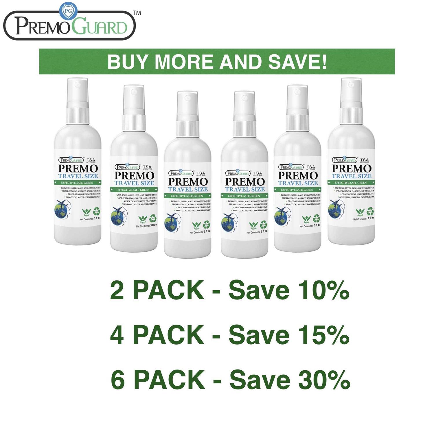 Travel Bed Bug & Mite Killer Spray by Premo Guard 3 oz Child & Pet Safe Fast A - Image 3