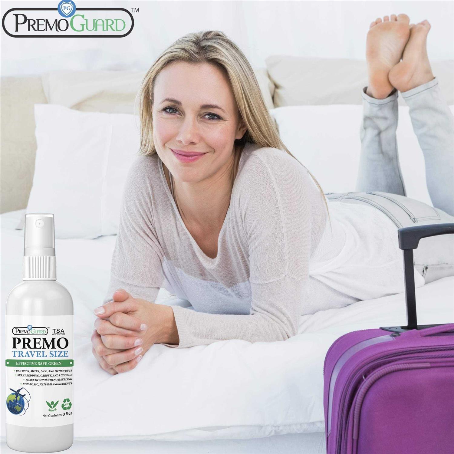 Travel Bed Bug & Mite Killer Spray by Premo Guard 3 oz Child & Pet Safe Fast A - Image 5