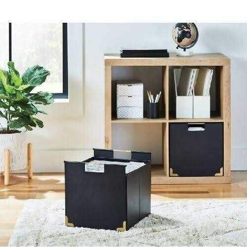 Better Homes & Gardens Adult's Metal file Cube Storage Bin - Image 4