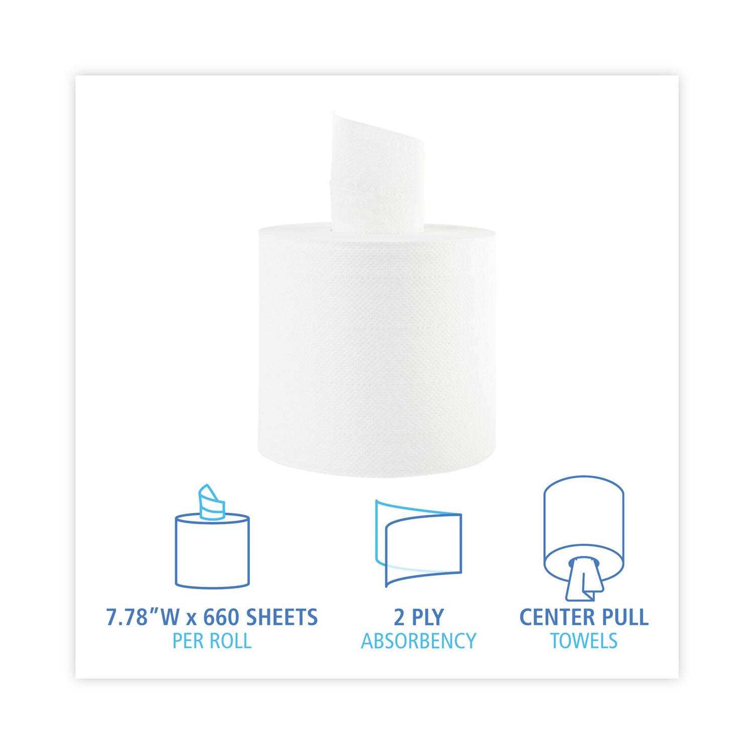 Boardwalk 2-Ply Perforated Center-Pull Hand Towels - Image 5