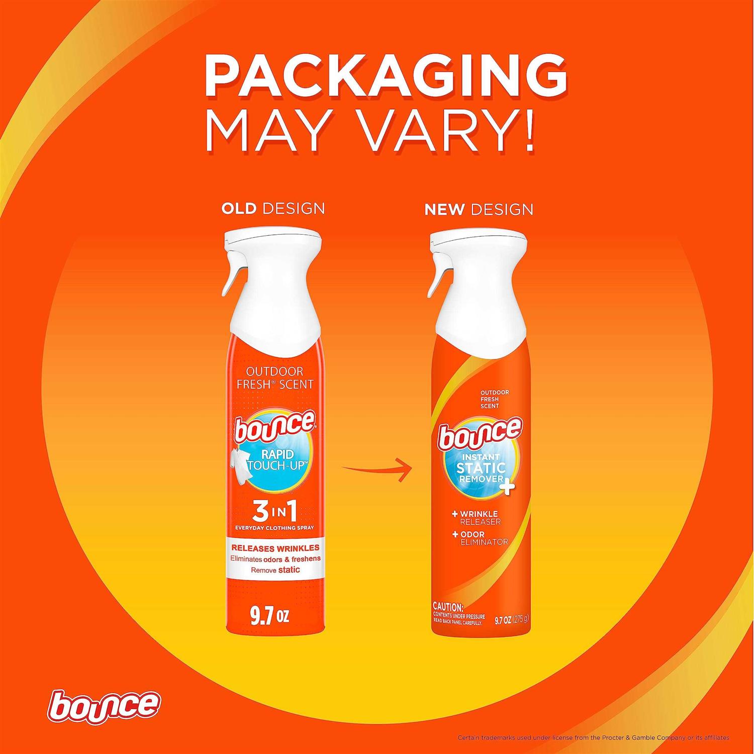 Bounce Rapid Touch-Up 3 in 1 Wrinkle Releaser Clothing Spray - Image 3