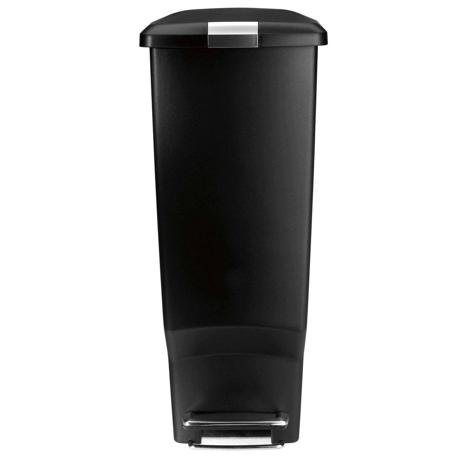 simplehuman Slim Plastic Step Trash Can - Image 3