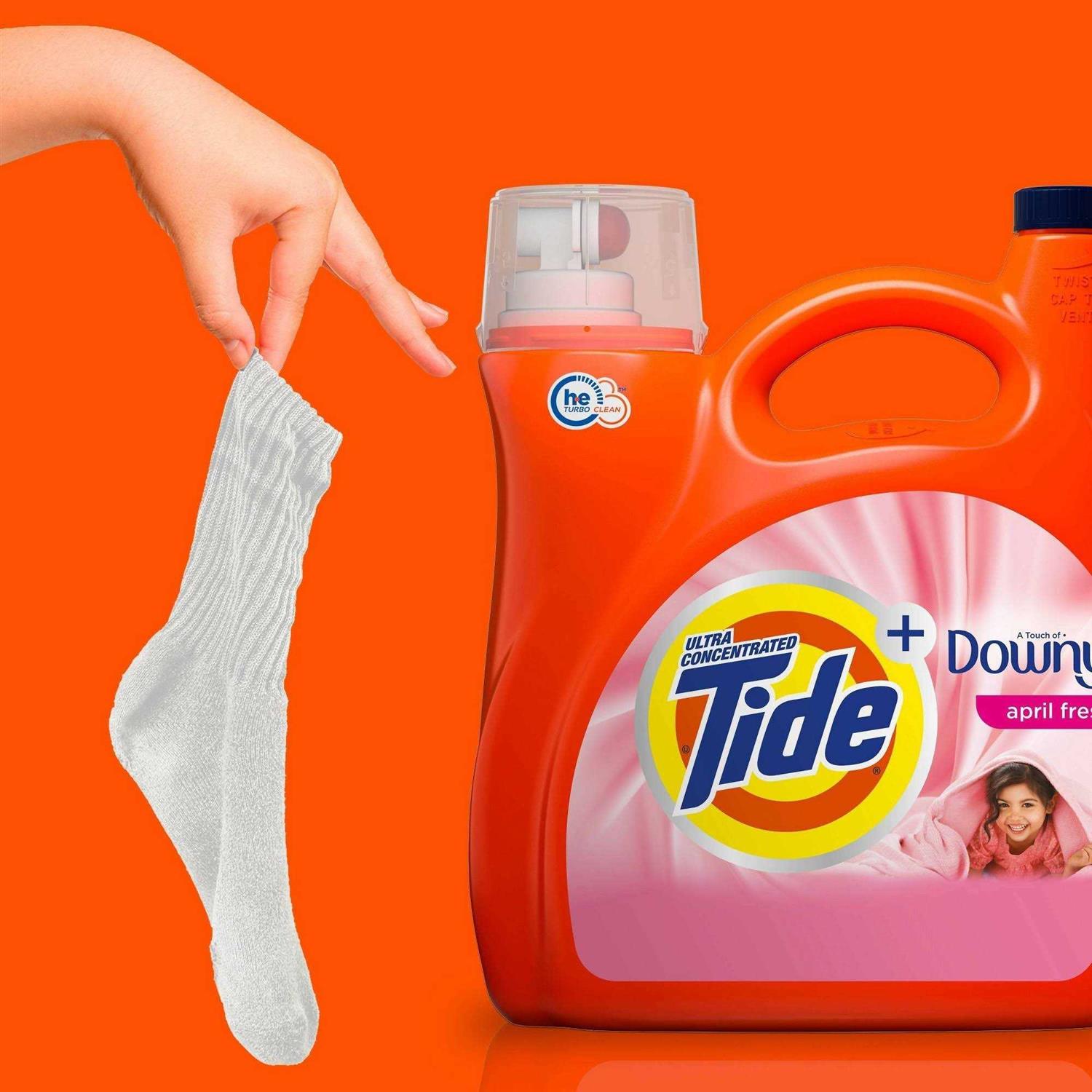 Tide With a Touch of Downy Liquid Laundry Detergent April Fresh - Image 5