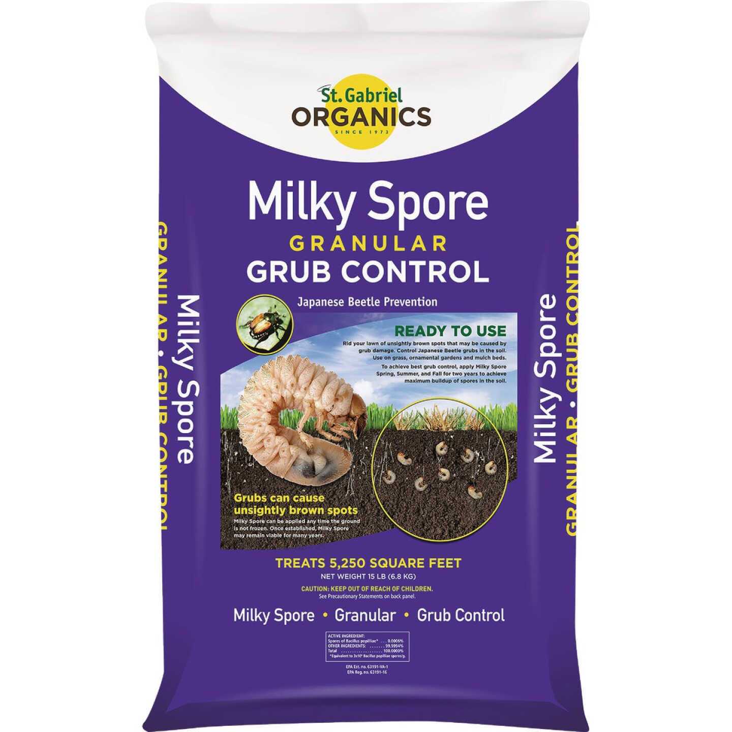 St. Gabriel Organics Milky Spore Granular Japanese Beetle Grub Control - Image 3