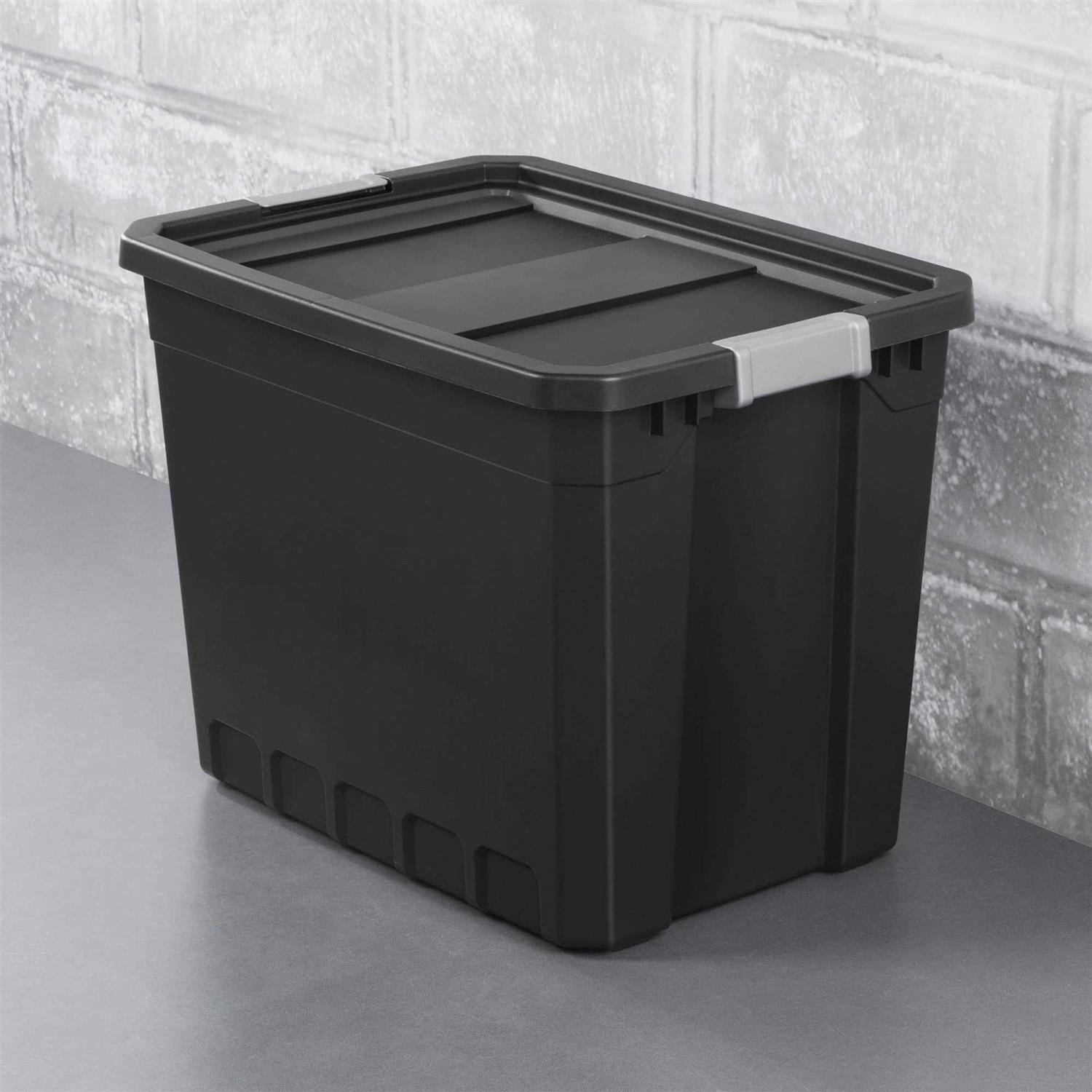 Sterilite Rugged Industrial Stackable Storage Tote w/ Lid - Image 5