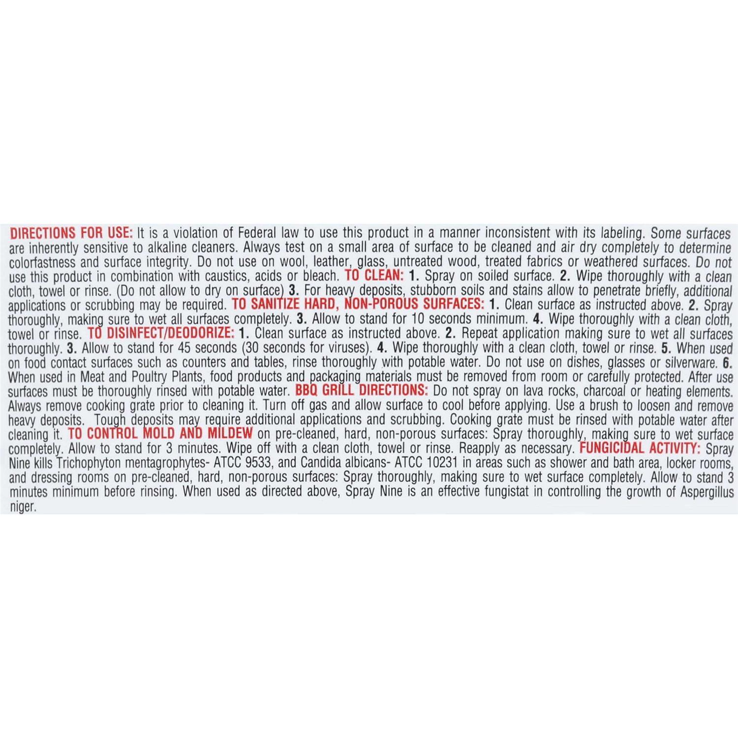 Spray Nine Heavy Duty Cleaner/Degreaser/Disinfectant - Image 5