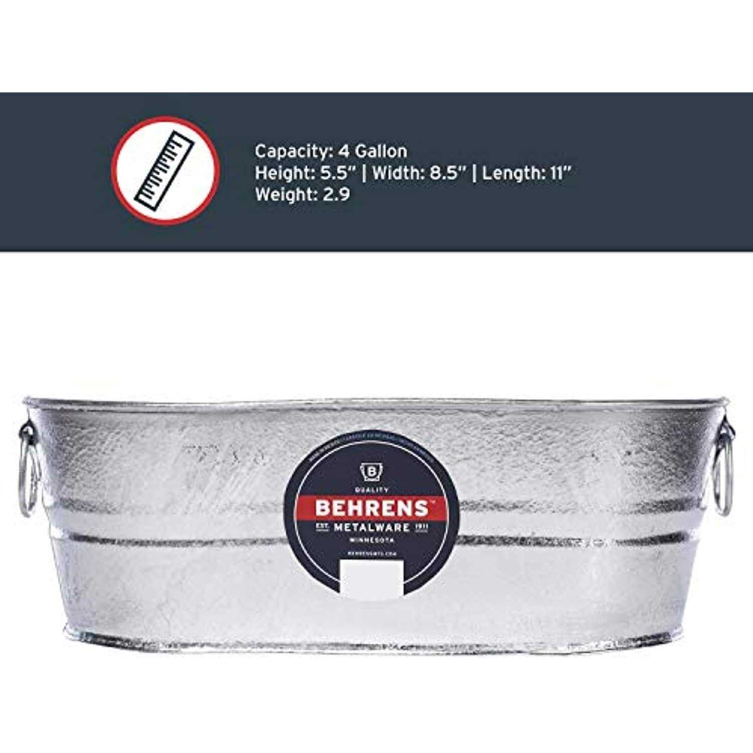 Behrens Steel Oval Tub 00-OV - Image 4