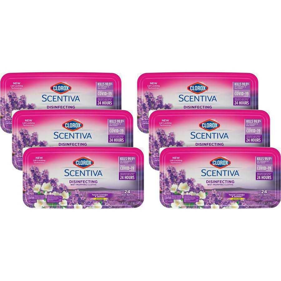 Clorox Scentiva Disinfecting Wet Mopping Cloths - Image 3