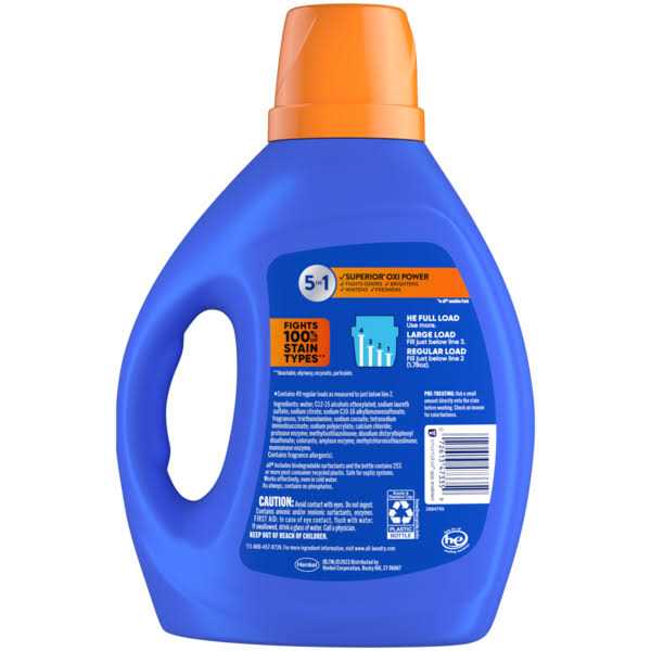 All Fresh Clean Oxi Plus Odor Lifter Liquid Laundry Detergent - Image 4