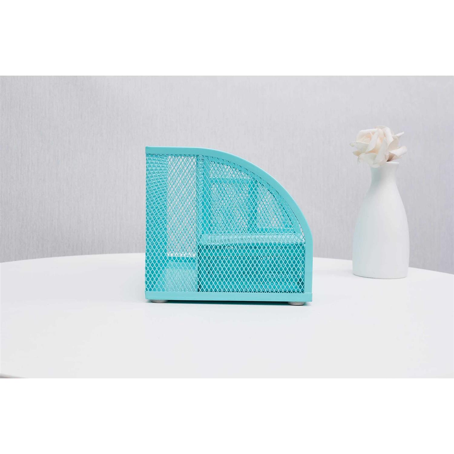 Annova Mesh Desk Organizer Office with 7 Compartments + Drawer/Desk Tidy Candy/pen Holder/multifunctional Organizer - Image 4