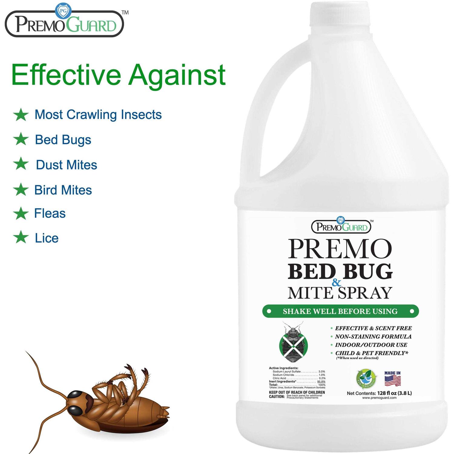 Bed Bug & Mite Killer Spray by Premo Guard 128 oz – Fast 100% Kill - Image 4