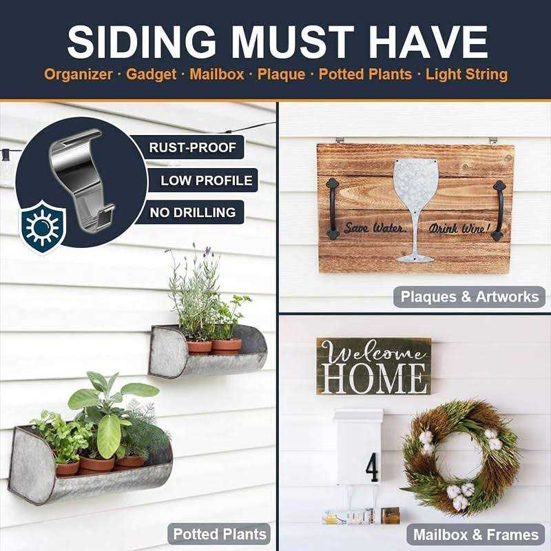 Booda Brand Siding Hooks Heavy Duty Stainless Steel Vinyl Siding Hangers - Image 4