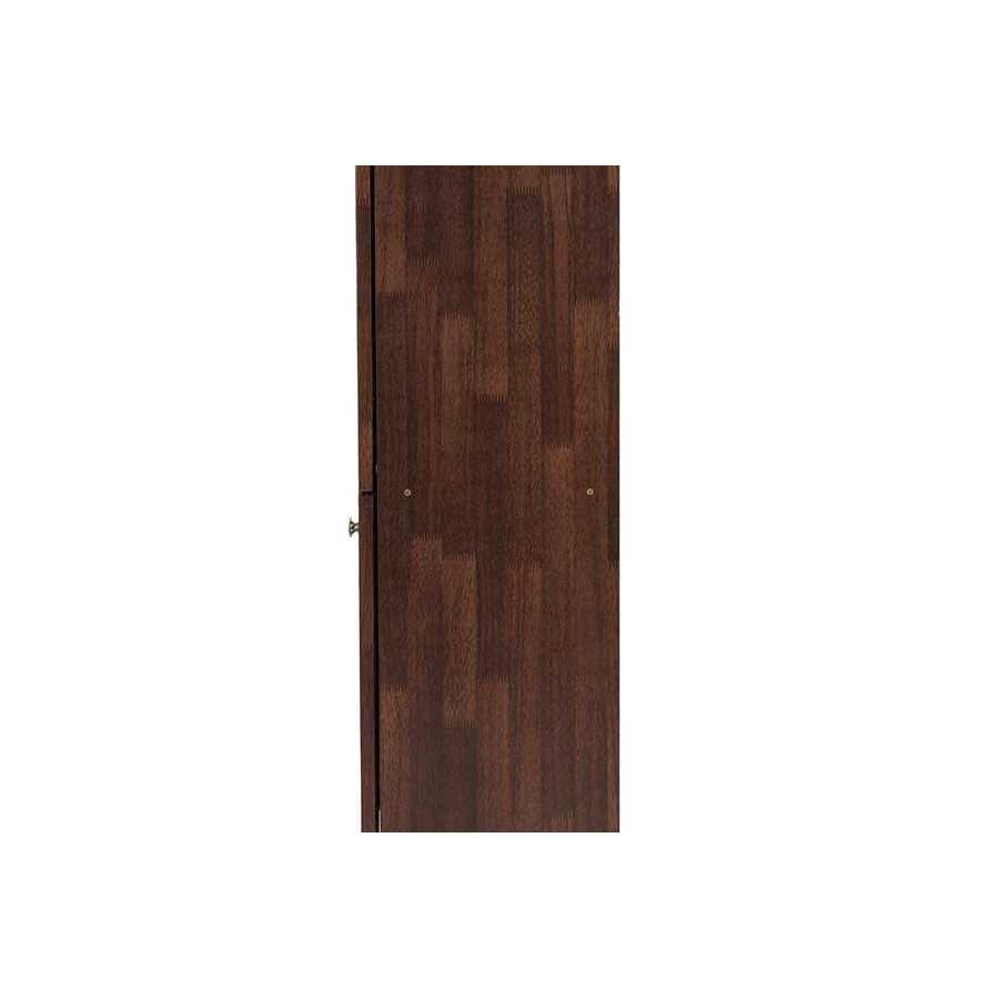 Baxton Studio Fernanda 4-Door Oak Brown Wooden Entryway Shoes Storage Tall Cabinet - Image 5