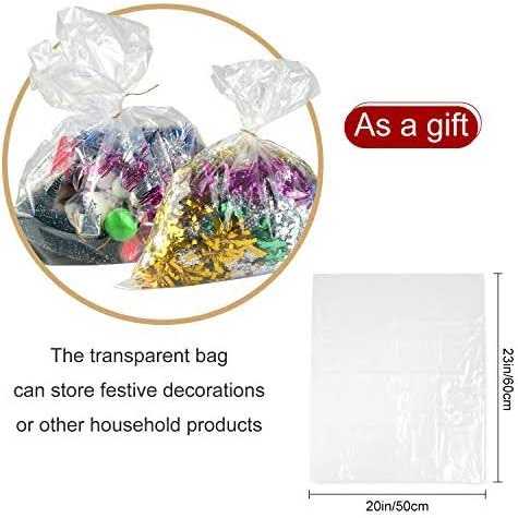 Tuparka 9ft Christmas Tree Poly Storage Bag Large Furniture Cover 110 X 72 Wit - Image 3