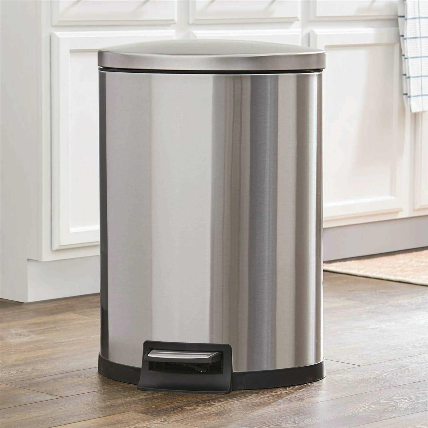 Better Homes & Gardens Stainless Steel Semi-Round Kitchen Can - Image 4