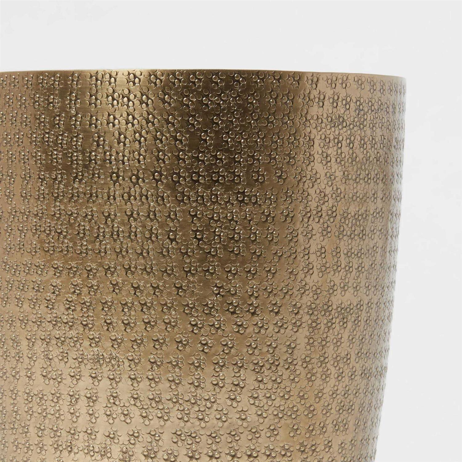 Threshold Hammered Metal Waste Can Brass - Image 4