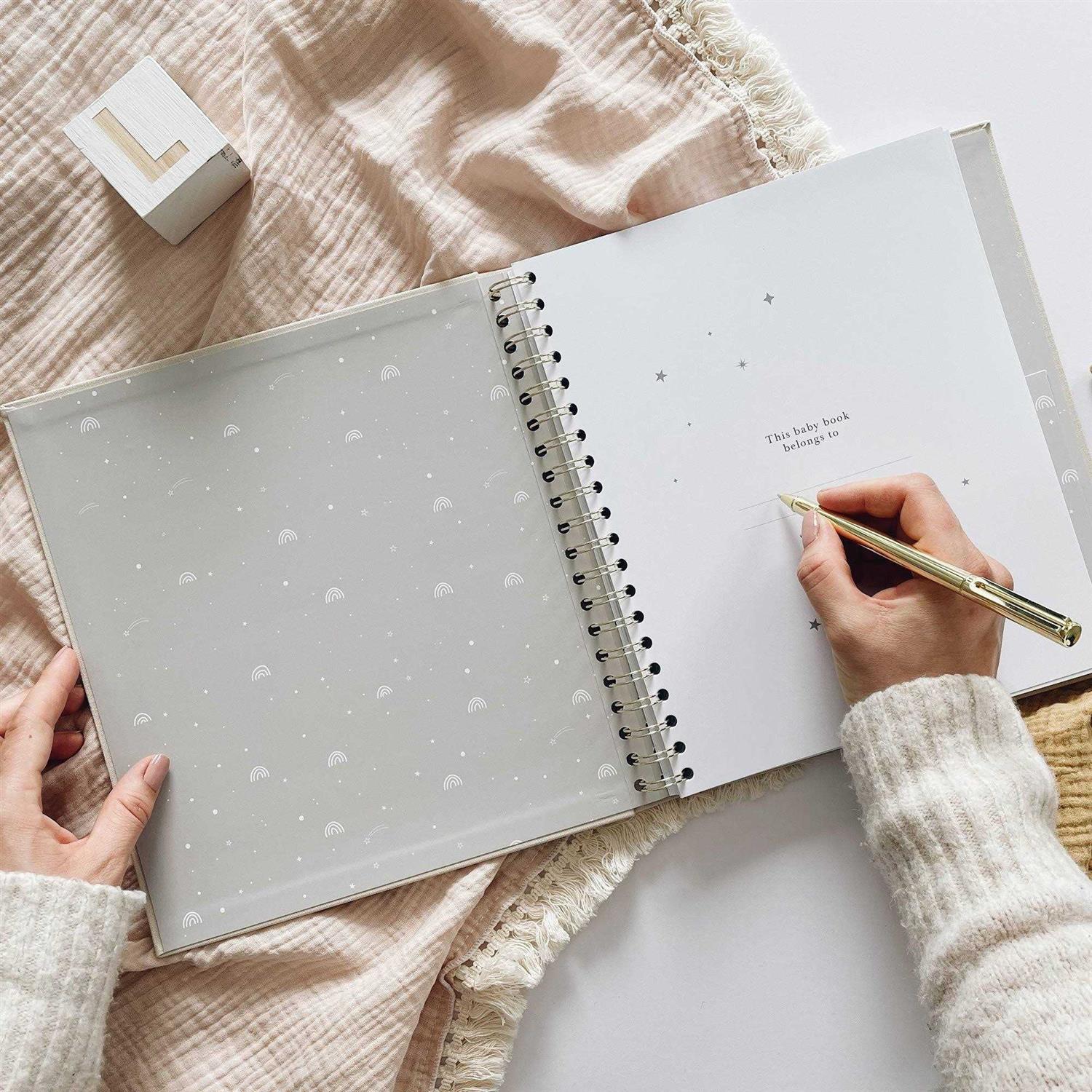 Blush And Gold Baby Book - Image 3