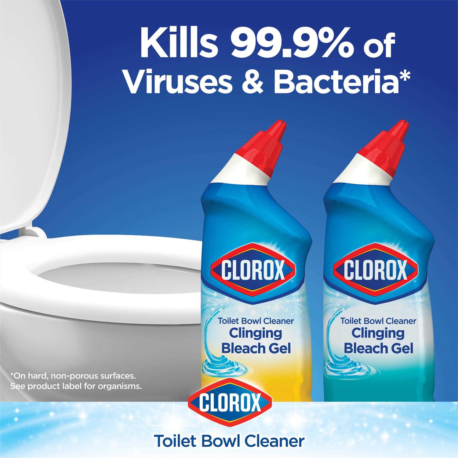 Clorox Toilet Bowl Cleaner Clinging Bleach Gel - Image 3