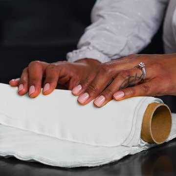 The Useless Brand Reusable Paper Towels Roll Washable Cotton Flannel Towels w/Cardboard Roll - Image 4